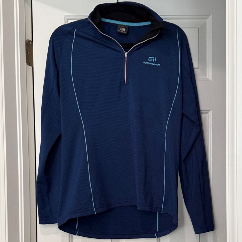 Elevenate dark blue mid-layer pullover